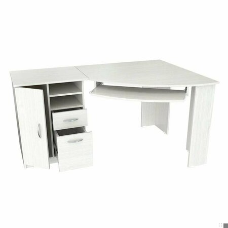 HOMEROOTS Corner Computer Desk - Melamine and Engineered wood 249807